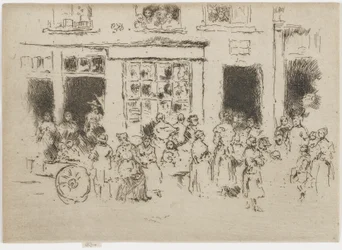 High Street, Brusel, 1887 (lept na papíře)