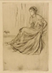 Sedící model, 1873.