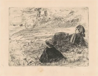 Ošetřovatelka a dítě, 1859.