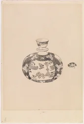 Vejčitý zázvorový džbán s víčkem ve tvaru zvonu, 1878.