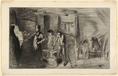 Print, The Forge, ze série Leptů na Temži a dalších předmětů, 1861