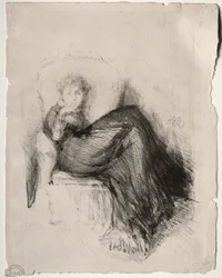 Studie - Maude Seated, 1878.
