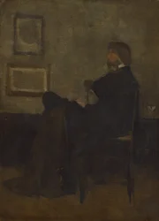 Studie pro Aranžmá v šedé a černé, č. 2: Thomas Carlyle, 1872-73