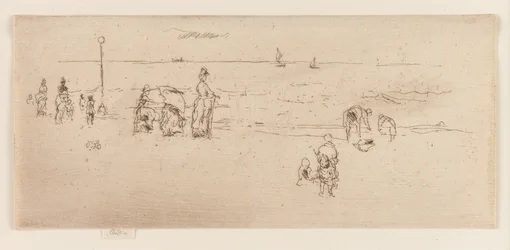 Pláž, Ostende, 1887.