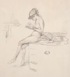 The Little Nude Model Reading, 1890.