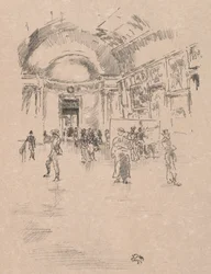 Dlouhá galerie, Louvre, 1894.