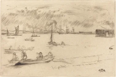 Temže směrem k Erithu, c. 1877.