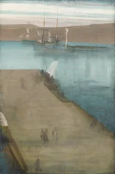 Přístav Valparaiso, 1866.