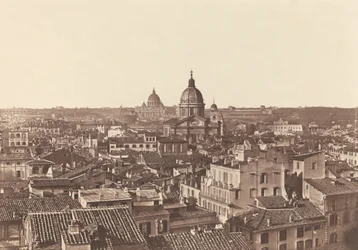 Pohled na Řím, c. 1855.