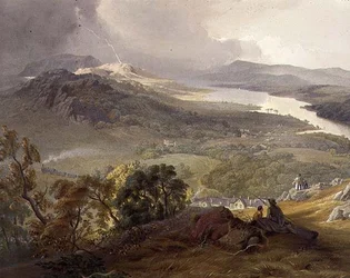 Lake Windermere, detail Lakeside Railway, z 
