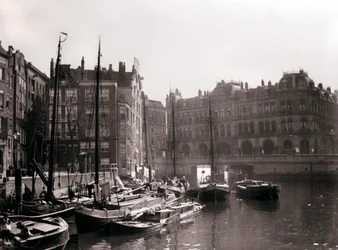 Kanálové lodě, Rotterdam, 1898.