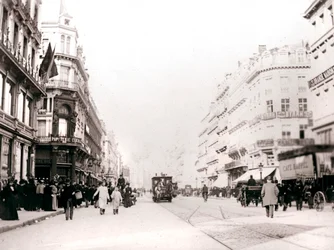 Pouliční scéna, Brusel, 1898.