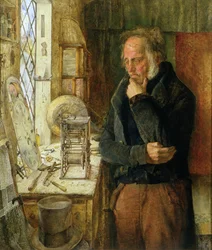 Náš vesnický hodinář řeší problém, kolem roku 1859