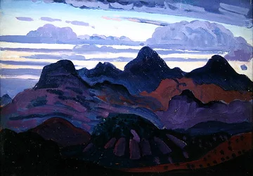Deep Twilight (olej na panelu)
