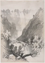 Skici doma a v zahraničí: Falls of Terni, 1830.