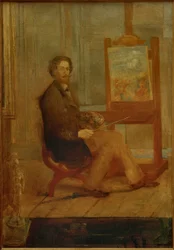 Ensor u jeho stojanu