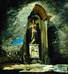 The Monument, cca 1916-17 (olej na plátně)