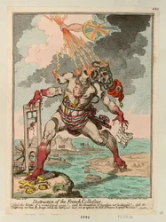 Zničení francouzského kolosu, 1798.