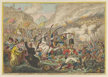 Španělští patrioti útočí na Francouze-Banditti-loajální Brity Lending a Lift, A..., 15. srpna 1808.