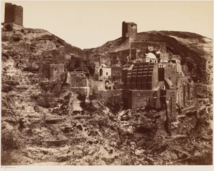 Klášter Mar Saba,c. 1855 (foto)
