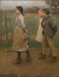 Spolužáci, asi 1884 (olej na plátně)