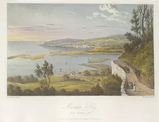 Pohled na Montego Bay z Reading Hill, ilustrace z 