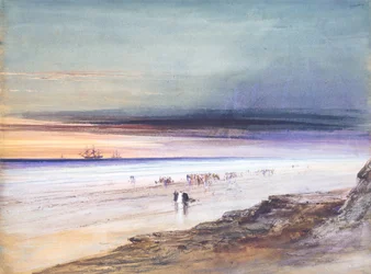 Plážová scéna, kolem roku 1865