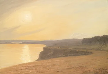 Západ slunce poblíž Bournemouthu, 1899