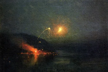 Ohňostroj na řece Potomac, 1902