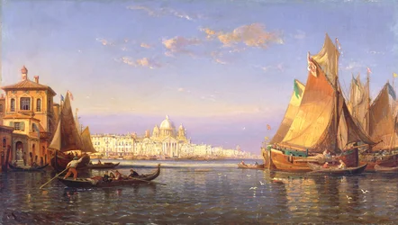 Benátky, kolem roku 1850 (olej na plátně)