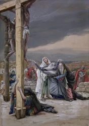 Mater Dolorosa, ilustrace pro The Life of Christ, c.1884-96 (wc & kvaš na kartonu)