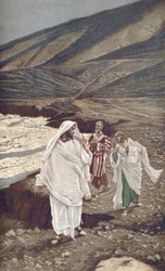 Volání svatého Ondřeje a svatého Jana – Povolání svatého Ondřeje a svatého Jana – z „“Života našeho Pána Ježíše Krista““ – 1899 od Jamese Tissota – Povolání svatého Jana a svatého Ondřeje – Život našeho Pána Ježíše Krista , od Jacquese Josepha