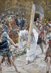 Jeruzalémské dcery, ilustrace pro Život Krista, kolem 1886-94 (wc a kvaš na kartonu)