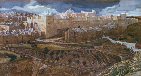 Herodův chrám v době našeho Pána, kolem 1886-96