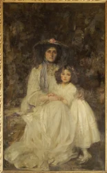 Lady Dickson-Poynder a její dcera Joan, kolem roku 1905