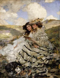 Na dunách Lady Shannon a Kitty, ca. 1900-1910.