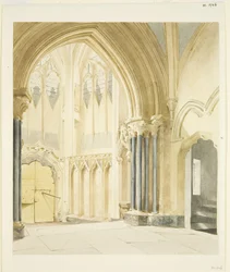 Severní veranda St Mary Redcliffe, při pohledu na sever