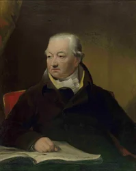 Portrét houslisty a skladatele Johanna Petera Salomona 1745-1815, c. 1815.