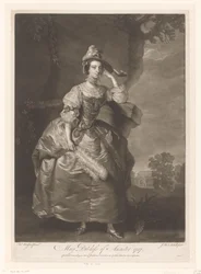 Portrét van Mary Bertie Mary Dutchess of Ancaster (titul na předmětu)