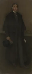 Uspořádání v tělové a hnědé barvě: Portrét Arthura Jeroma Eddyho.
