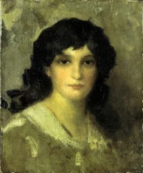 Hlava mladé ženy
