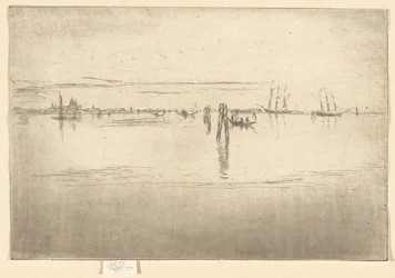 Dlouhá laguna, z druhého benátského souboru (soubor dvaceti šesti leptů)