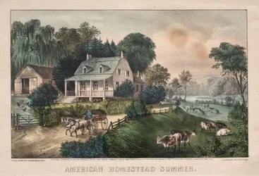 Americká usedlost, léto, 1869.