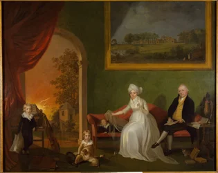 Portrét Roberta Mynorse a jeho rodiny, 1797.