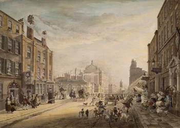Pohled Směrem k Hanover Square Ukazuje Holles Street, Londýn