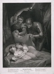 Král Richard III.: dějství IV, scéna III Vražda princů ve věži, vydáno 1790.