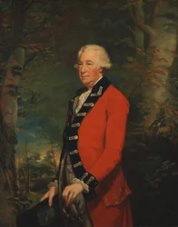 Sir Ralph Milbanke, Bt., v uniformě Yorkshirské (North Riding) milice