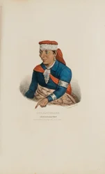 KEE-O-TUCK-KEE; náčelník Pottowattomie, z domorodého portfolia