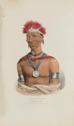 MAUCK-COOMAUN; Slavný náčelník Iowayů, z Aboriginal Portfolio