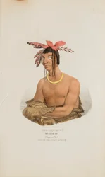 MISH-SHA-QUAT neboli Jasná obloha; náčelník Chippeway, z portfolia domorodců